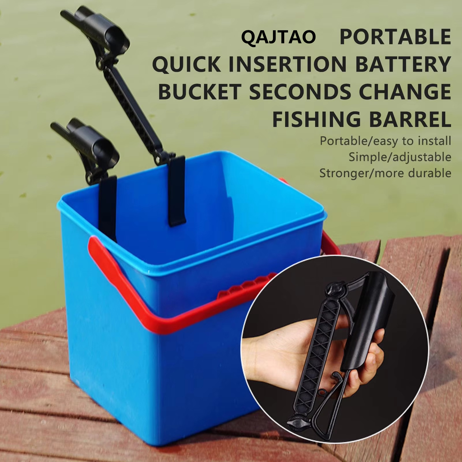 Fishing Rod Ice - حامل صنارة صيد QAJTAO بطول 10-25