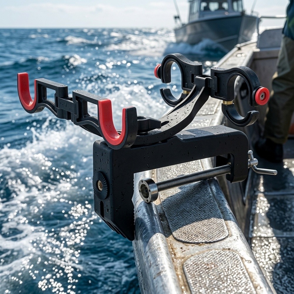 Fishing Rod Boat - حامل صنارة صيد مزدوج الرأس للقوارب