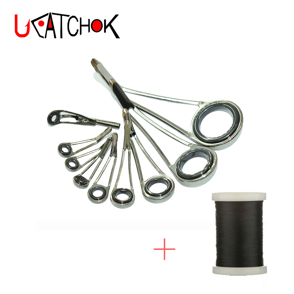 Fishing Rod Repair Kit - طقم 9 قطع من حلقات توجيه