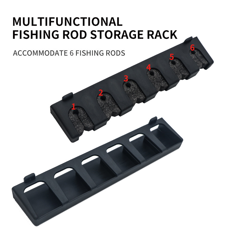 حامل صيد رأسي ، مثبت على الحائ - مراجعة Fishing Rod Rack وسعره
