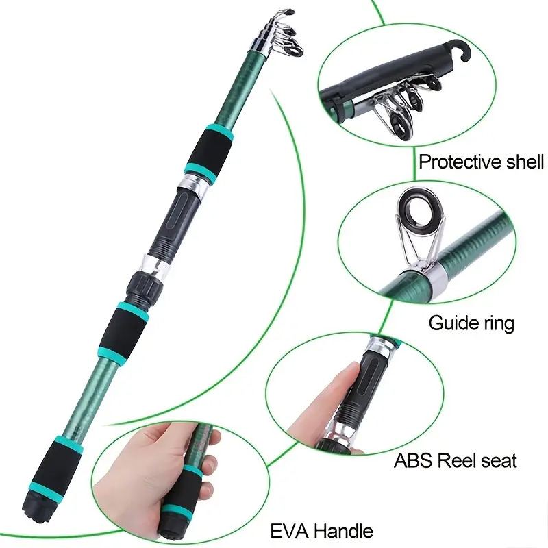مجموعة أدوات صيد خشبية كاملة م - مراجعة Fishing Rod Surf وسعره