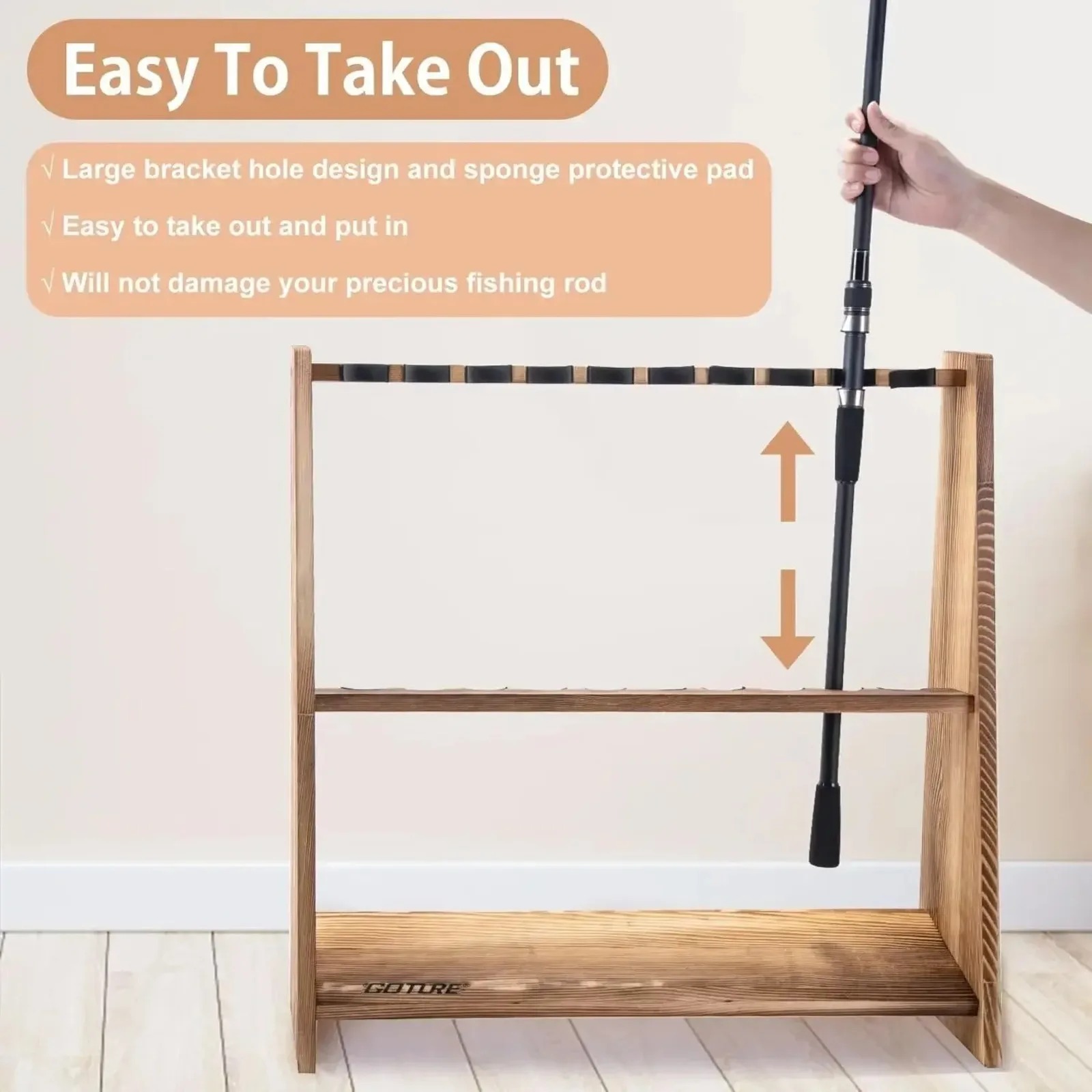 حامل أرضي لتخزين وعرض قصبات ال - مراجعة Fishing Rod Rack وسعره