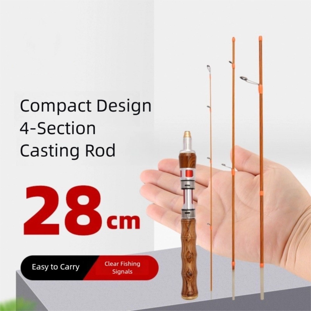 قصبة صيد دوارة بأربعة أقسام، ق - مراجعة Fishing Rod Ice وسعره