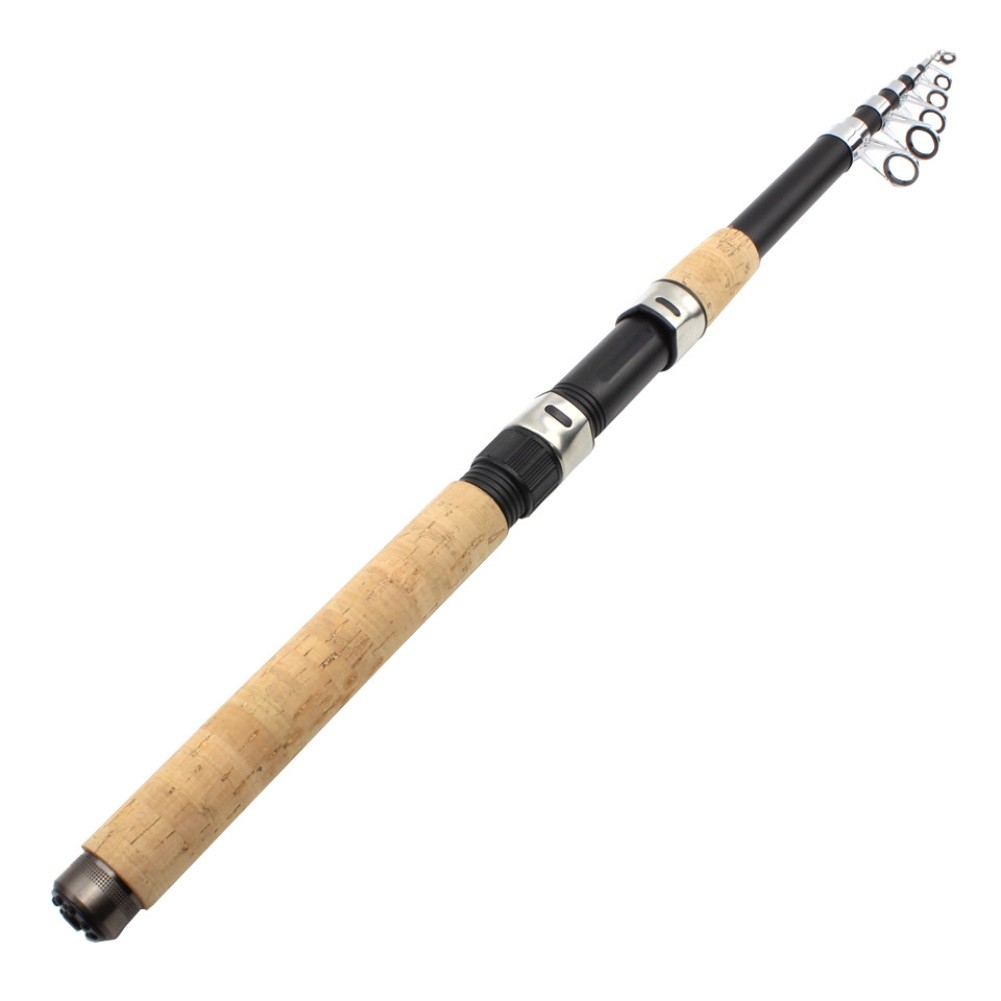 عصا صيد تلسكوبية من الألياف ال - مراجعة Fishing Rod Boat وسعره